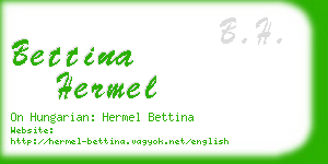 bettina hermel business card